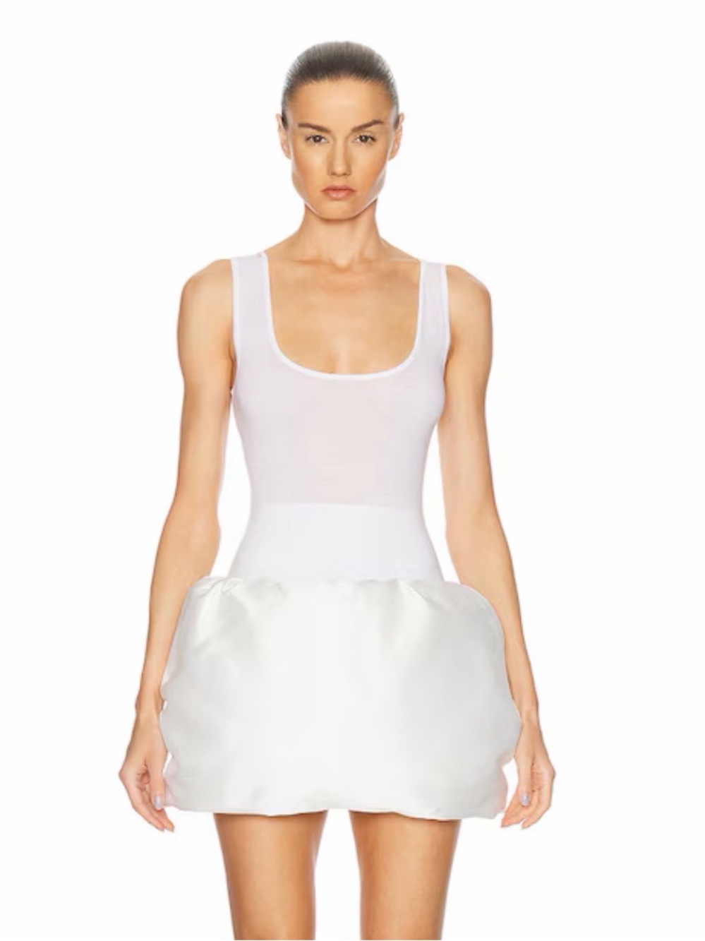 Alaïa Mixed Media Padded Minidress